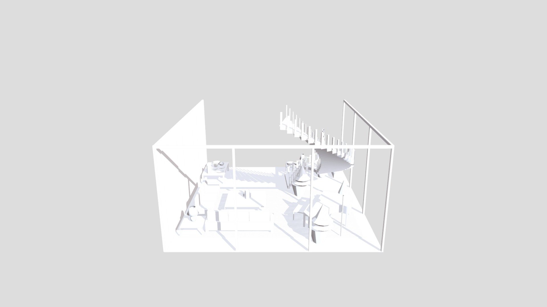 Rich Sky-High Living Room Layout (Sketch)