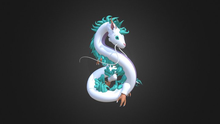 Dragon Haku 3D Model