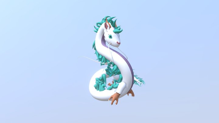 Dragon Haku 3D Model