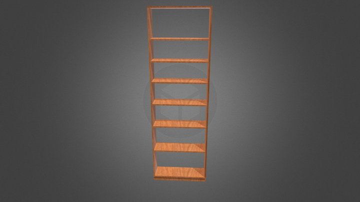 Bookshelf Plywood 3D Model