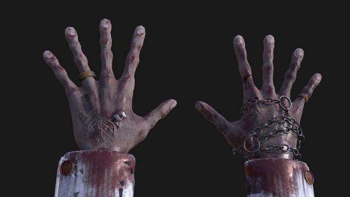 Walking Dead Chef Hands 3D Model