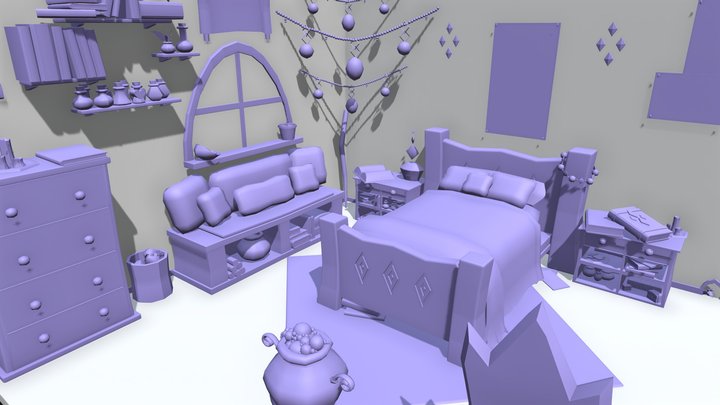 Magical Bedroom Updated 3D Model
