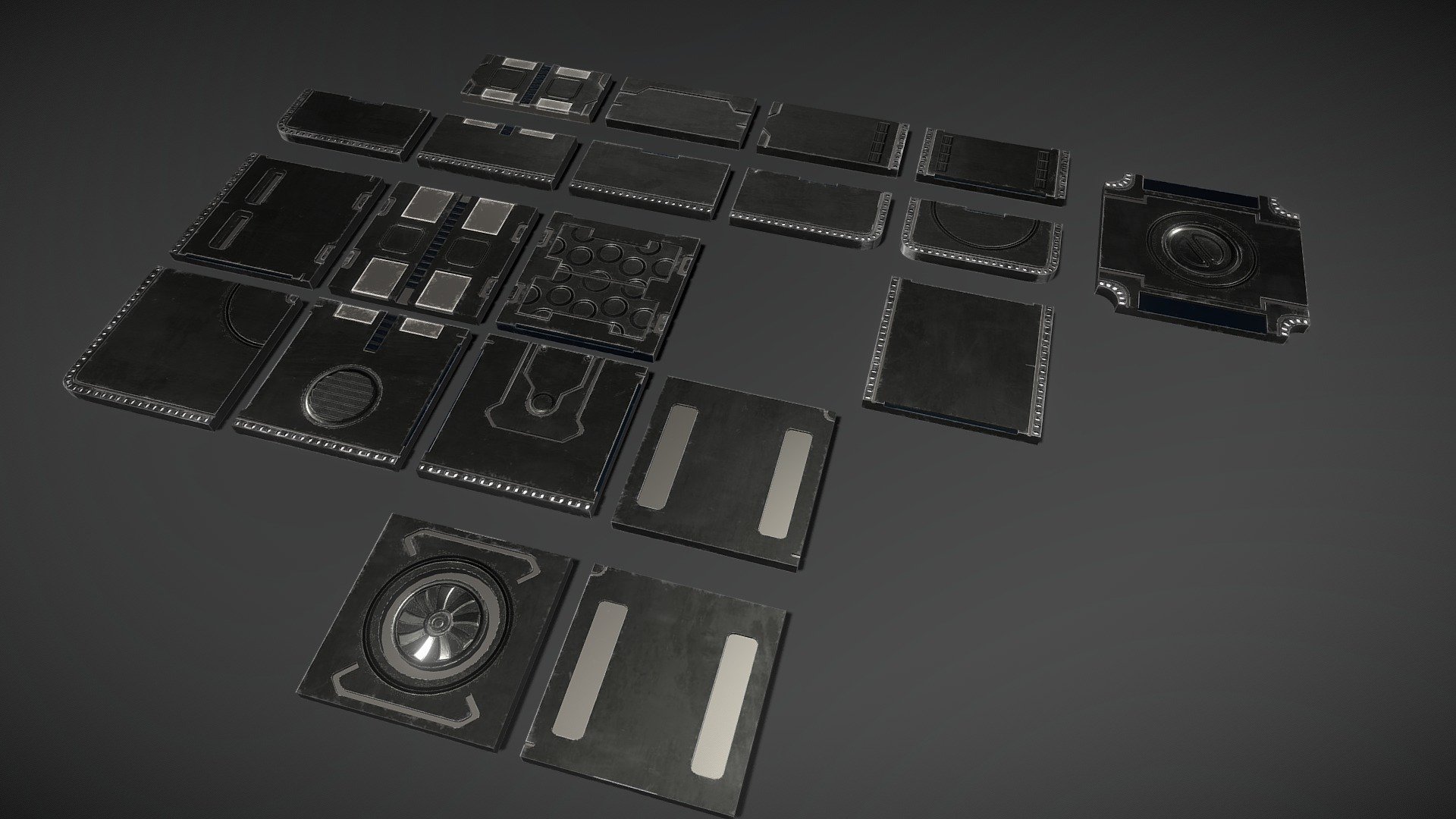 Modular Sci-fi Floor - Download Free 3D model by decstar77 (@decstar77)  [570d99d]