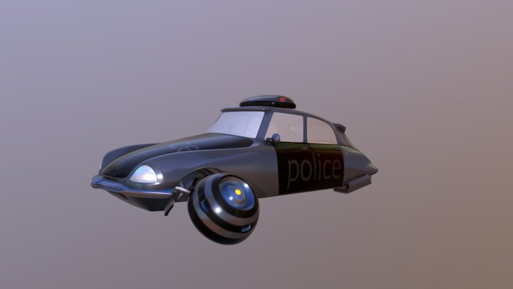 citroen ds 60's retro 3D Model