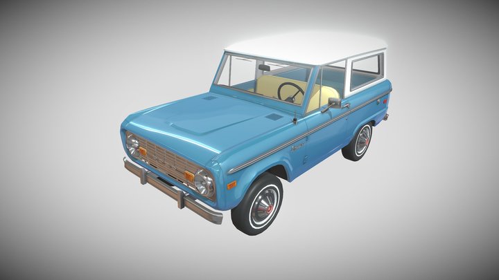 Ford Bronco 1975 3D Model