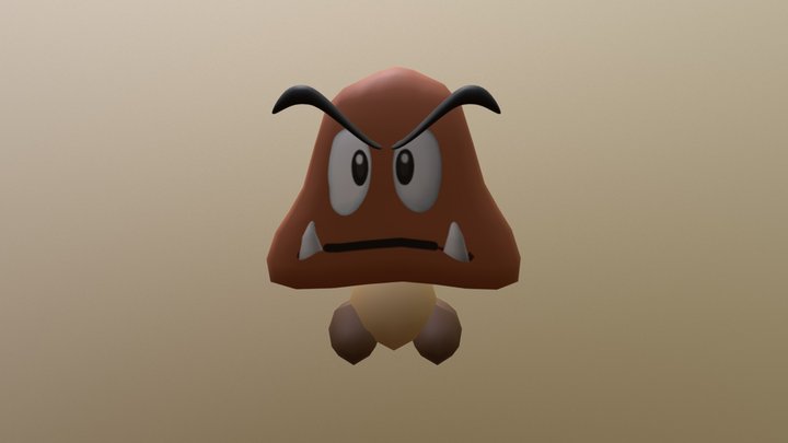 Gomba smooth + texture 3D Model
