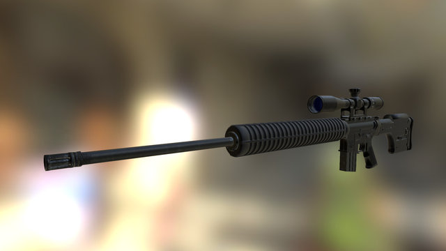 M16A4(sniper rifle) 3D Model
