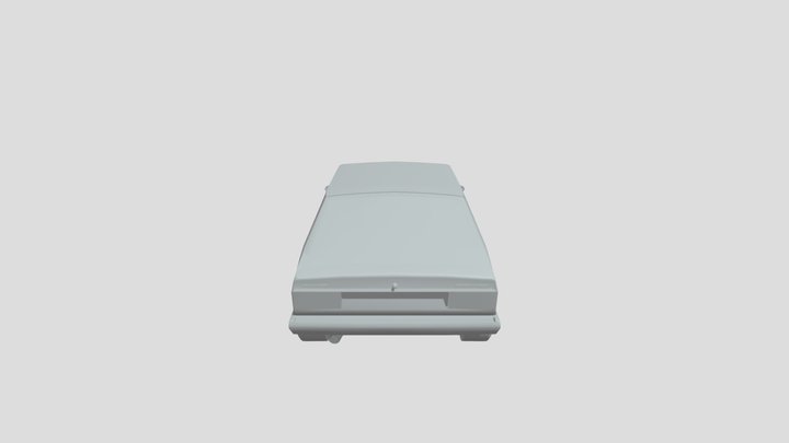 VW SCIROCCO 1980 lowpoly for 3D-printing