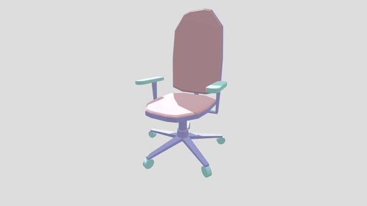 low poly chair 3D Model