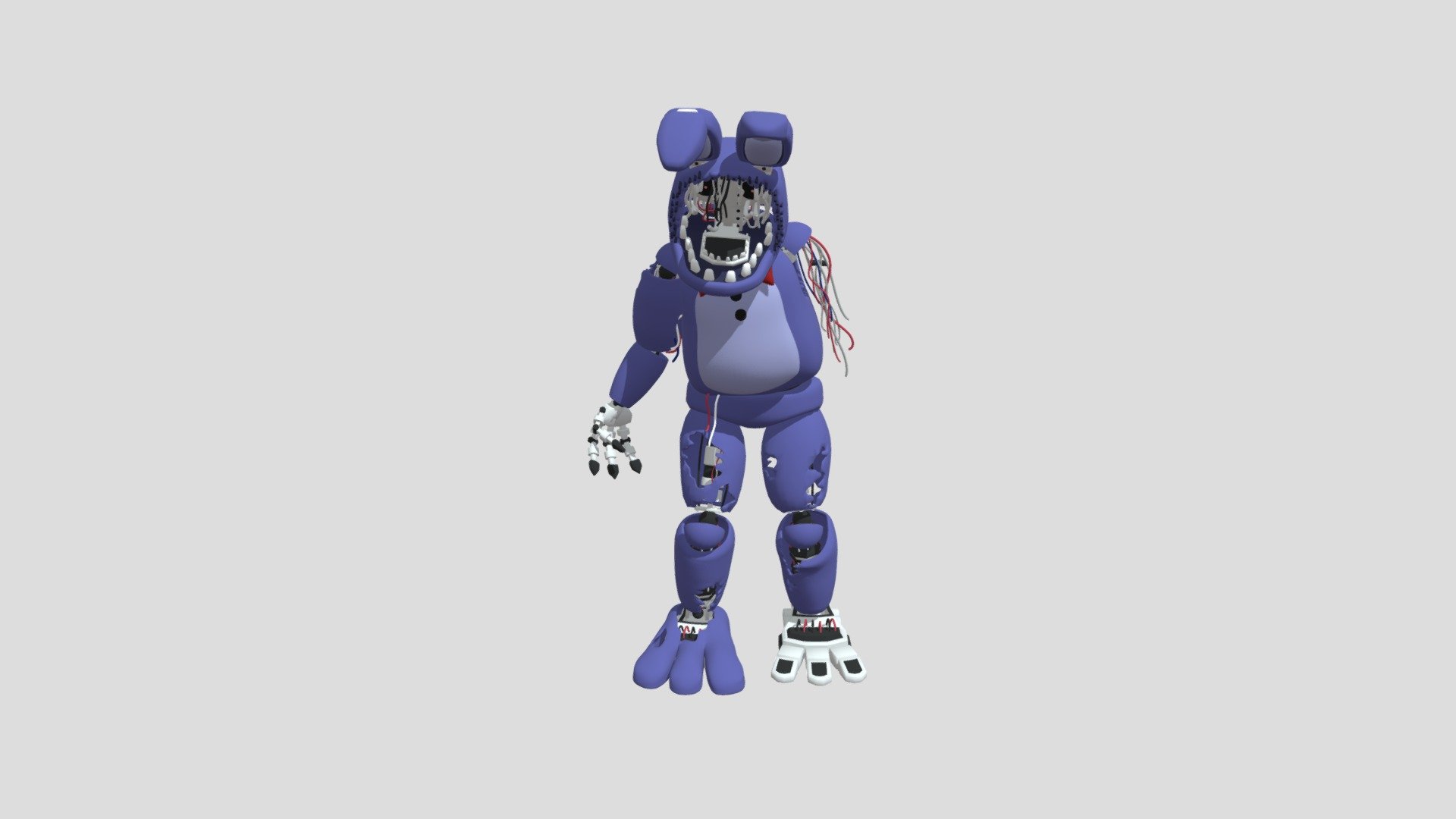 Withered Bonnie - Download Free 3D Model By Dwall8611 [5711042] - Sketchfab