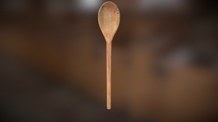 Nonna's Wooden Spoon 3D Model