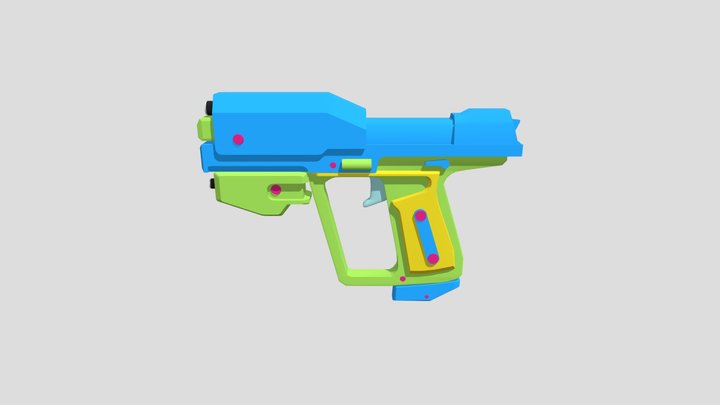Halo Pistol 3D Model