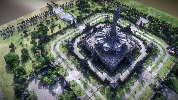 Bajra Sandhi Monument - Bali 3D Model