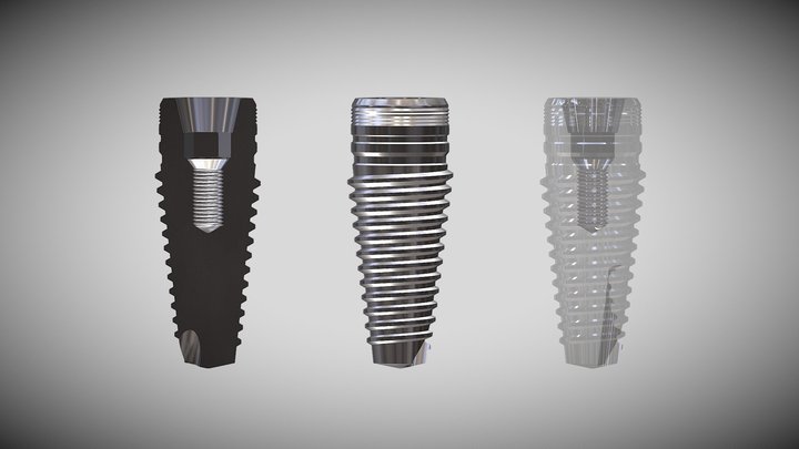 Dental Implant Macrogeometry 3D Model
