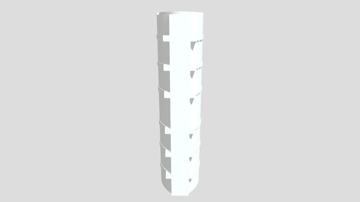 Моноблок DN200 H460 3D Model