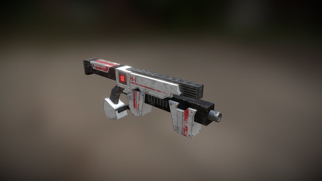 Sci-fi Gun - 3D model by Ruslan4999 [57140d3] - Sketchfab