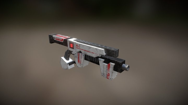 Sci-fi Gun 3D Model