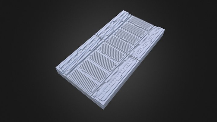 Sci-fi Floor Section KB009 – Modello 3D gratuito STL