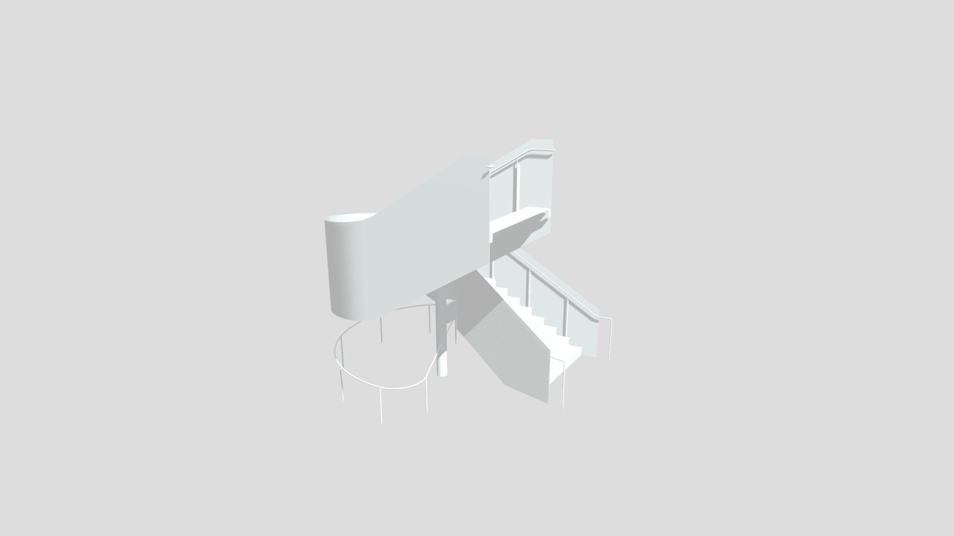 NEU San Jose 9th Floor Stair 3D model by SL (mergearch) [5714da8