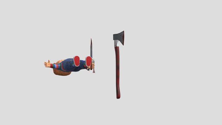 Chucky_pinball_m_-_with_weapons 3D Model