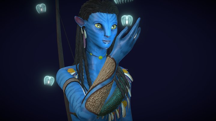 Avatar Neytiri (Game-Ready) 3D Model
