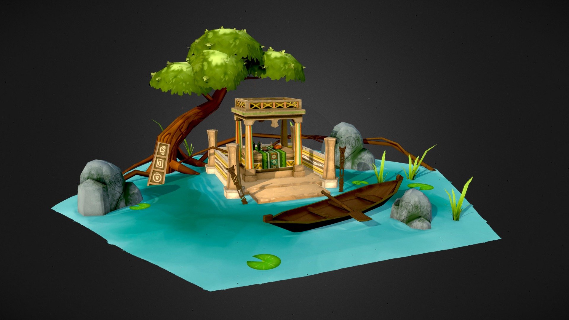 Sacred Altar - Diorama - 3D model by Kresnik [5715858] - Sketchfab