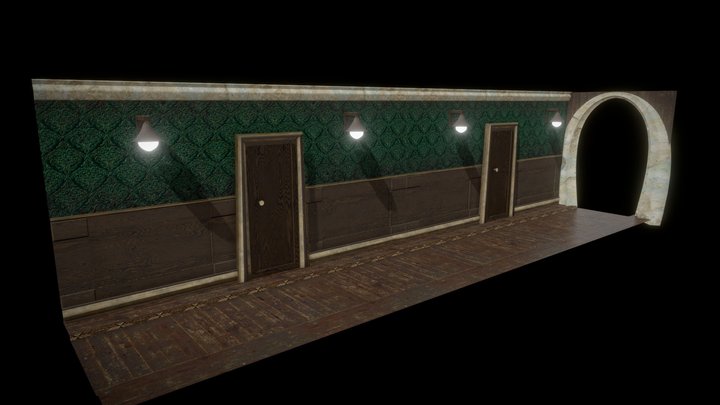 Victorian Hallway Environment S 3D Model
