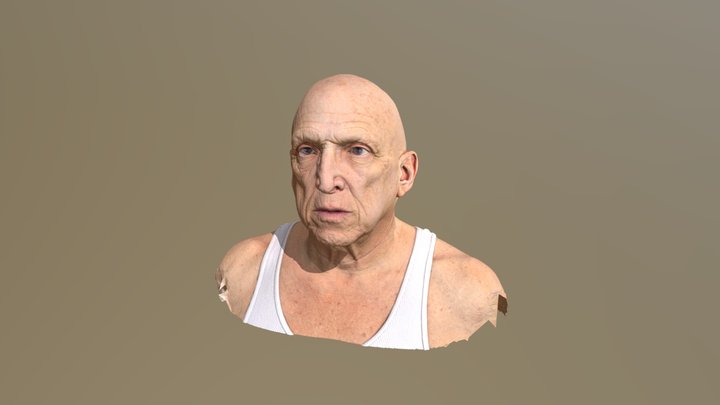 Head Scan of an Old Man 3D Model