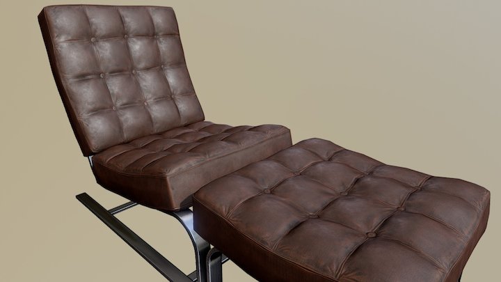 Leather Chair 3D Model