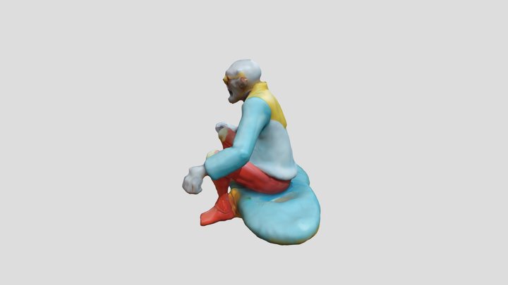 Zombi Grandpa 3D Model