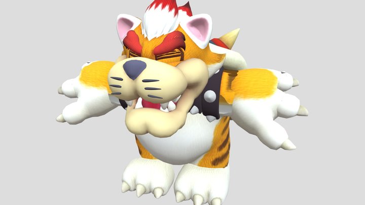 Wii U - Super Mario 3D World - Cat Bowser 3D Model