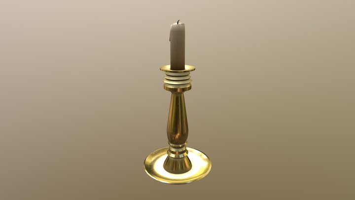 Candle 3D Model