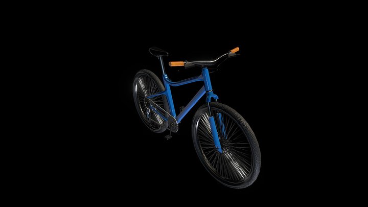 Bicycle Game Asset 3D Model