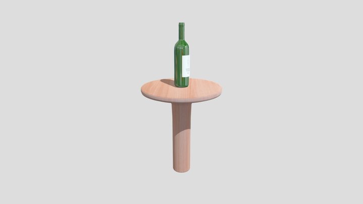 Actividad 3 Botella de Vino 3D Model