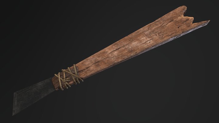 Spiral - Improvised Knife 3D Model