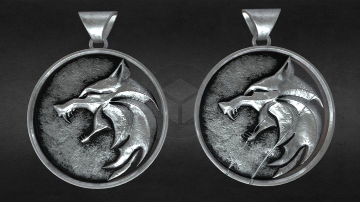 Witcher Medallions 3D Model