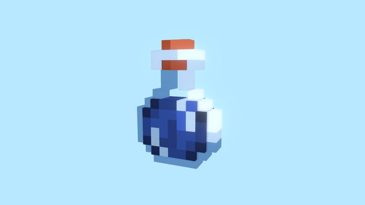 Water bottle | Minecraft 3D Model