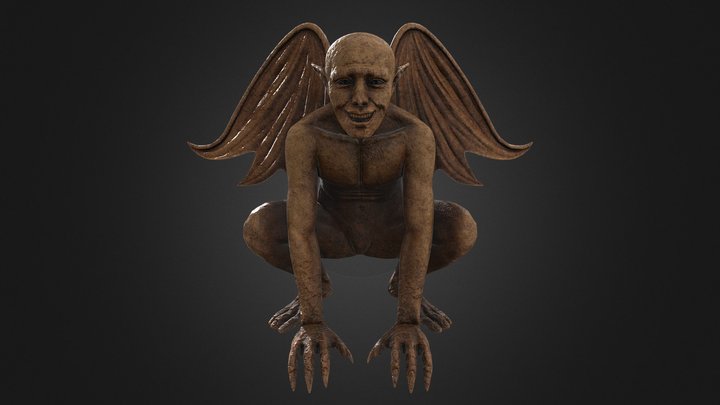 Ancient Gargoyle 3D Model