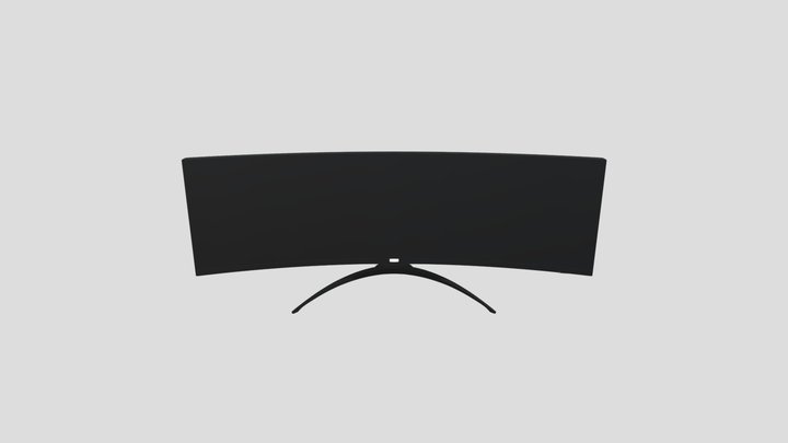 Widescreen Monitor 3D Model