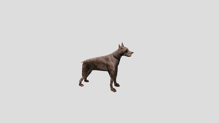 dog PS1 style 3D Model