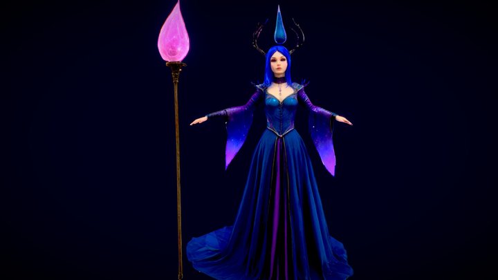 Wonderlan  fantasy T-pose fairy – Modello 3D gratuito STL