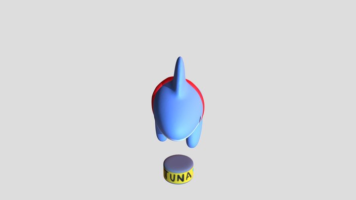 Cute_Shark_Creature 3D Model