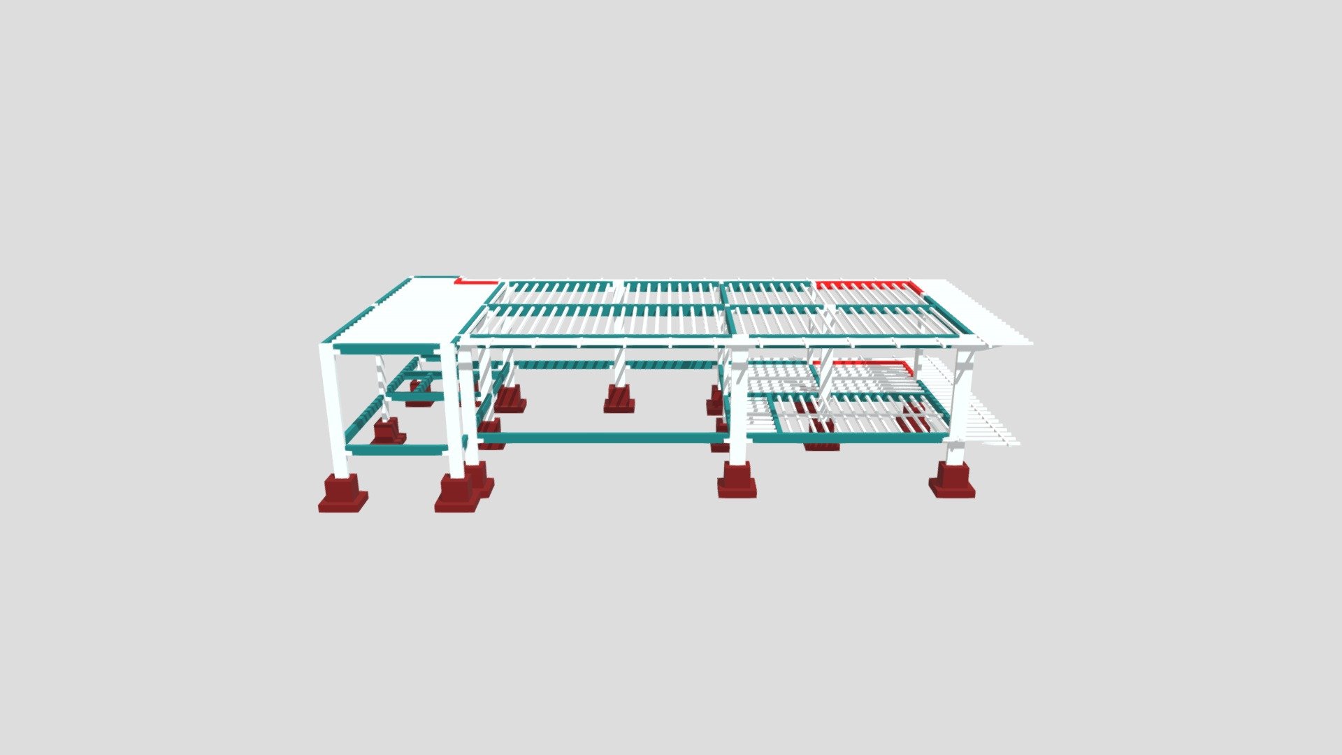 Modelagem estrutural 3D- Residencia Fabio