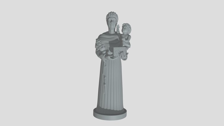 Sant'Antonio da Padova 3D Model