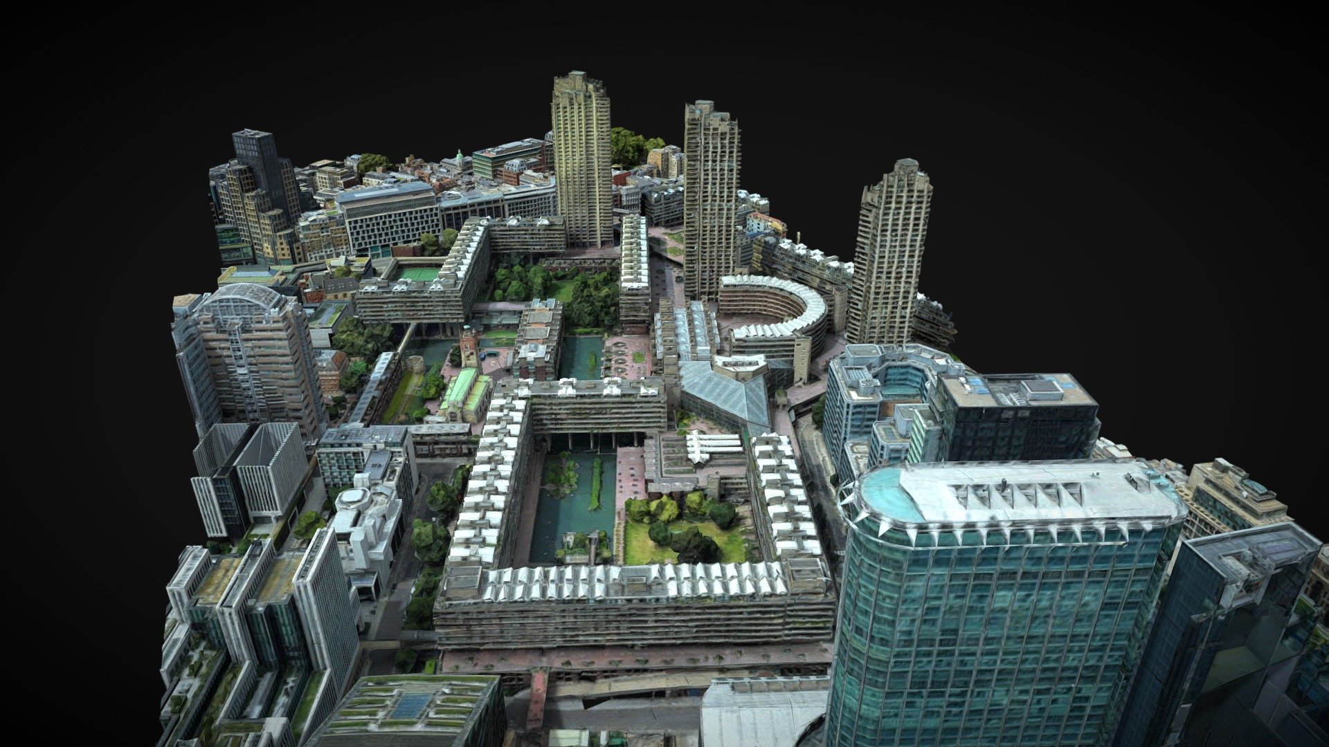 Barbican Estate and Barbican Centre - Download Free 3D model by ...