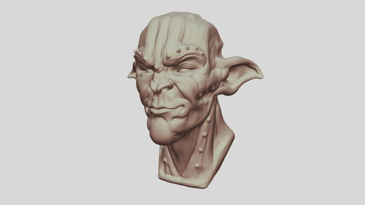 Orc head sculpt 3D Model