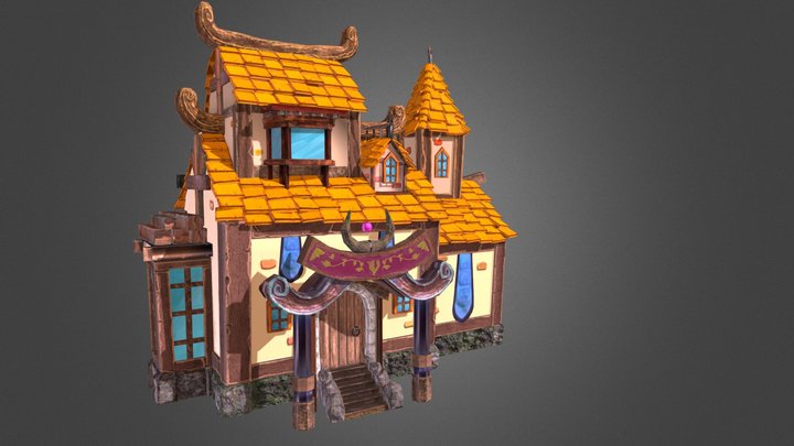 Game Asset: Village House 3D Model