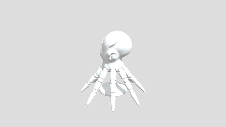 Articulated Octopus Fidget Toy STL |…