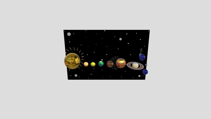 The Solar System 3D Model