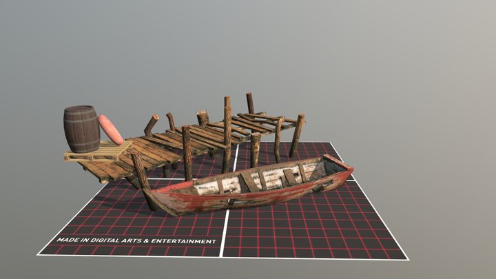 DAE 5 Finished props - By the ocean 3D Model